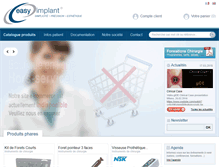 Tablet Screenshot of easyimplant.com